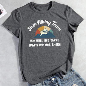 Sloth Hiking Team Hiking T-shirt