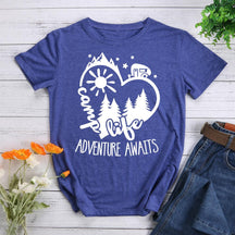 Camp Life Adventure Awaits T-shirt