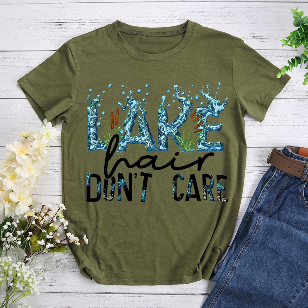 Lake Hair Don't Care Hiking T-shirt