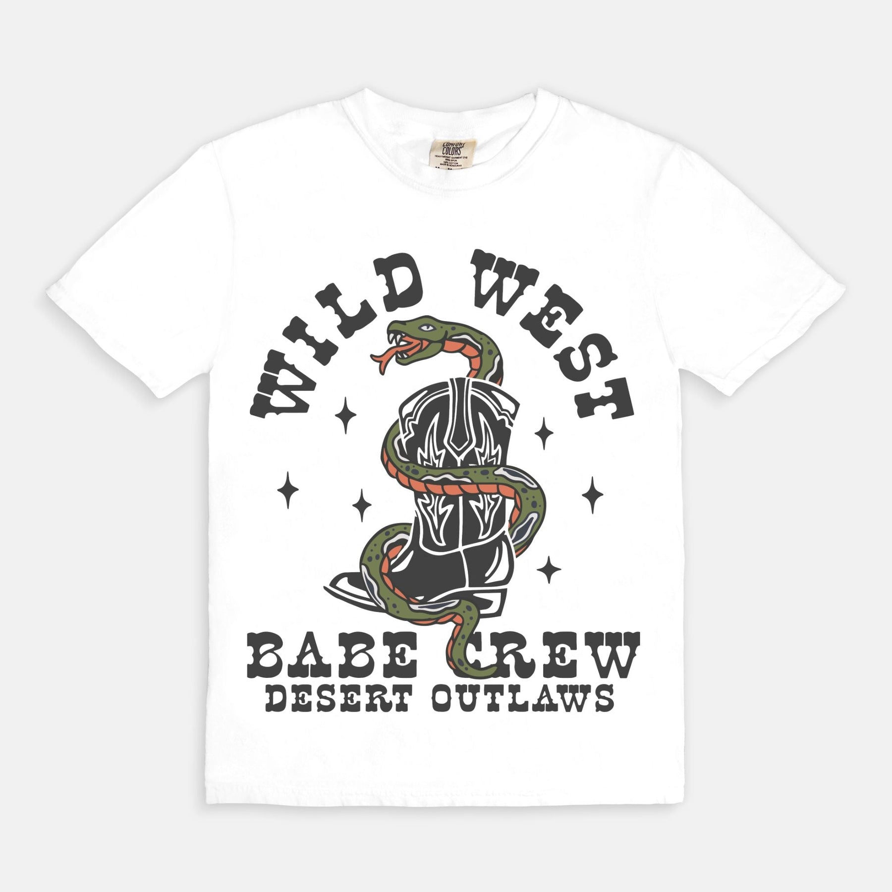 Vintage Wild West Babe Crew T-Shirt