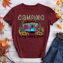 Camping Is My Happy Place T-shirt