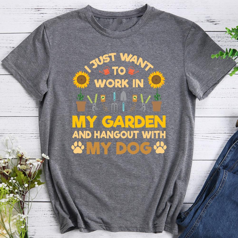 I Just Want To Work In My Garden Hiking T-shirt