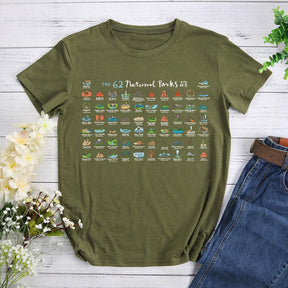 Parks Maps Hiking T-shirt