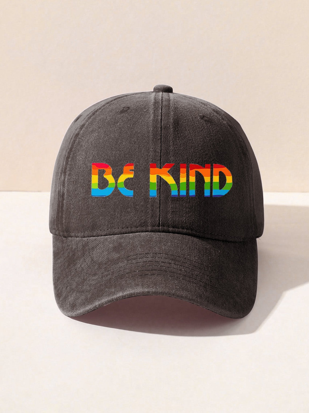 Be Kind Kindness Pride Rainbow Print Hat