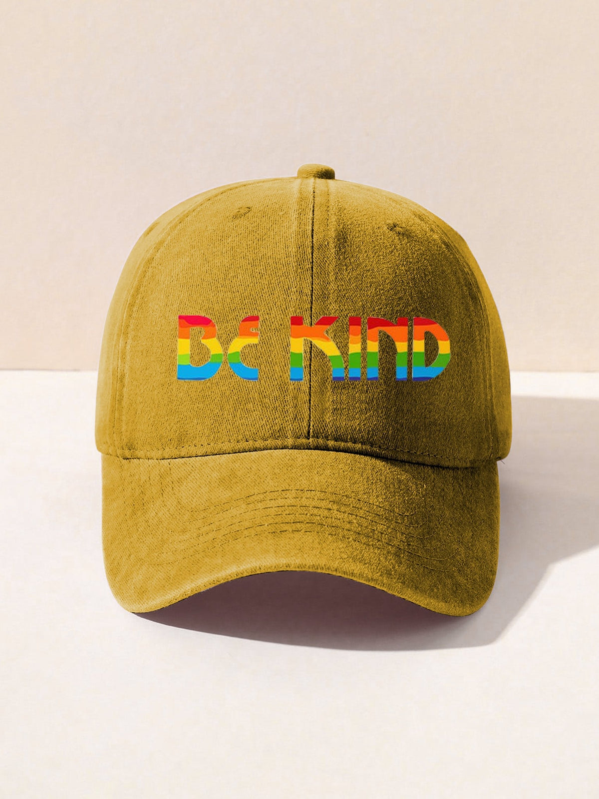 Be Kind Kindness Pride Rainbow Print Hat