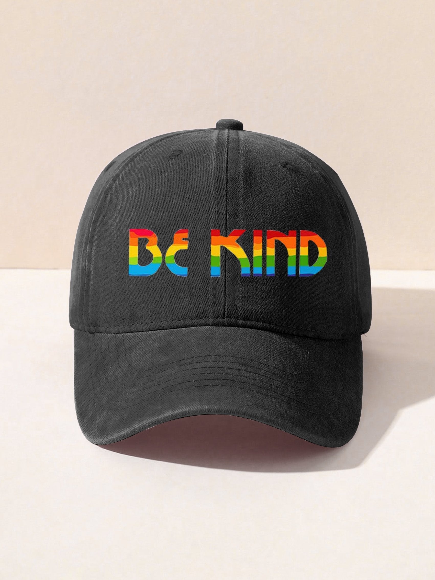 Be Kind Kindness Pride Rainbow Print Hat