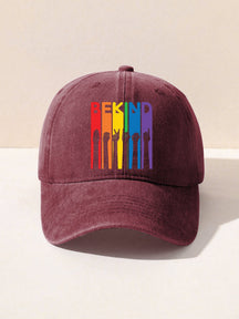 Be Kind Sign Language Kindness Pride Rainbow Print Hat