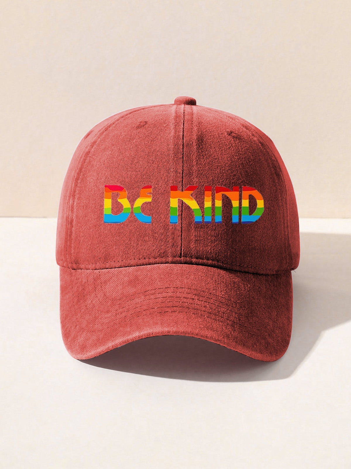 Be Kind Kindness Pride Rainbow Print Hat