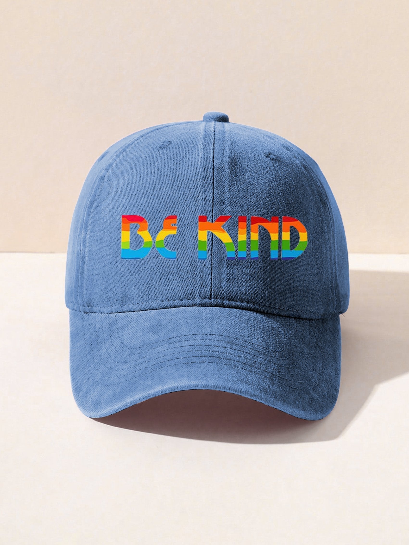 Be Kind Kindness Pride Rainbow Print Hat