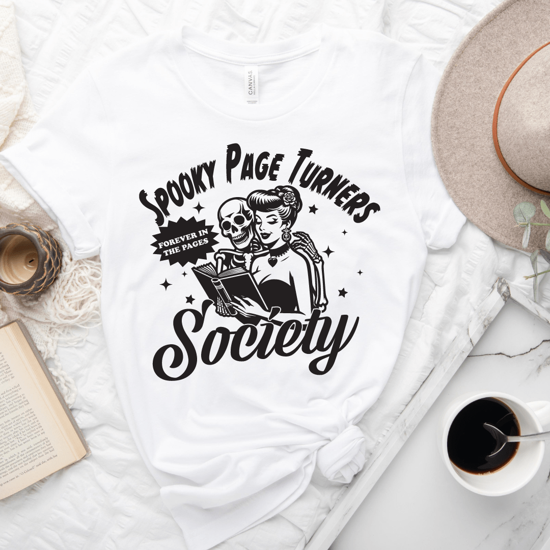 Spooky Page Turners Society T-shirt