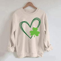 St Patrick's Day Heart Sweatshirt