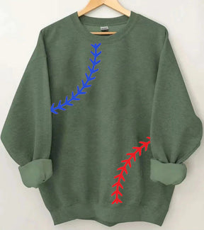 Sweatshirt mit Baseball-Print