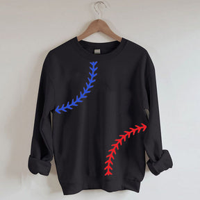 Sweatshirt mit Baseball-Print