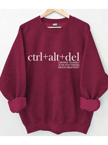 Ctrl Alt Del Funny Sweatshirt