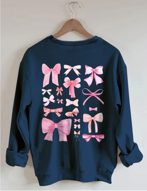 Pink Bow Cute Sweatshirt