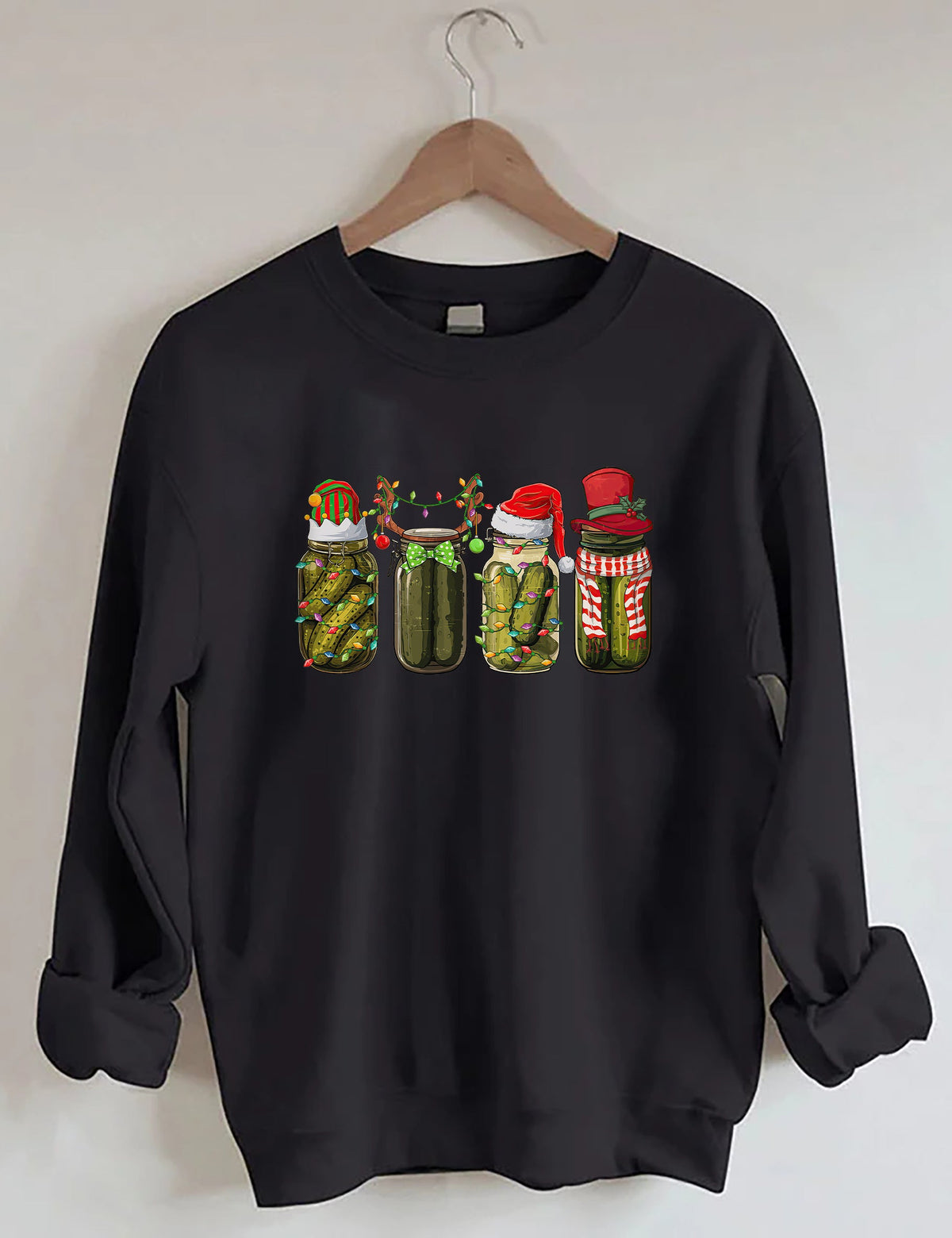 In meinem Pickle-Ära-Sweatshirt 