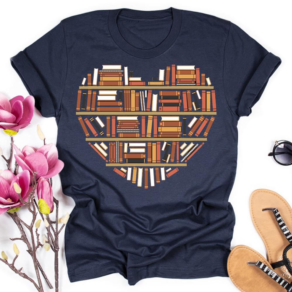 T-shirt Tendance Coeur de Livre