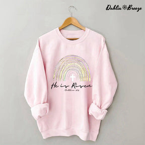 He Is Risen Printed Cute Sweatshirt