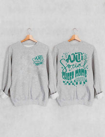 Sweat-shirt antisocial Cheer Moms Club