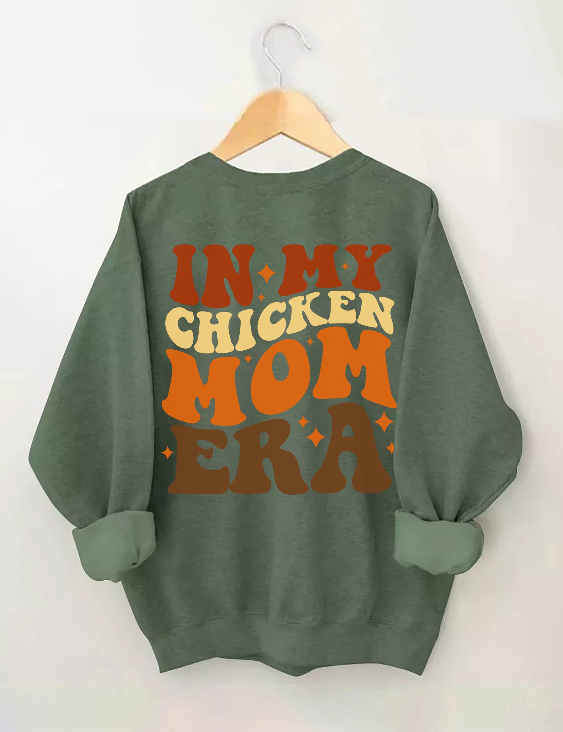 Sweat-shirt Dans mon ère de maman de poulet