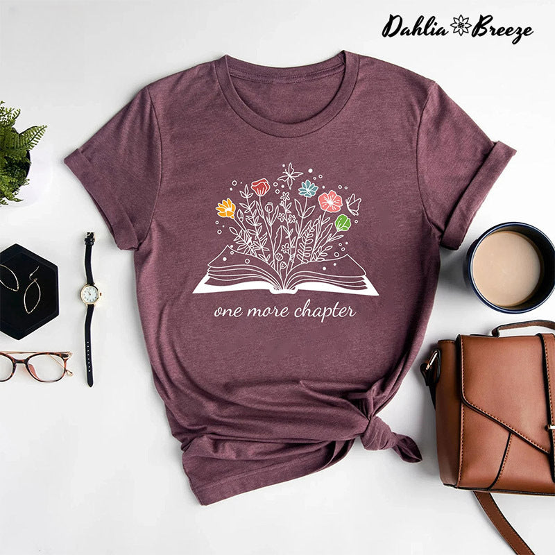 T-shirt drôle de lecture d'un chapitre de plus