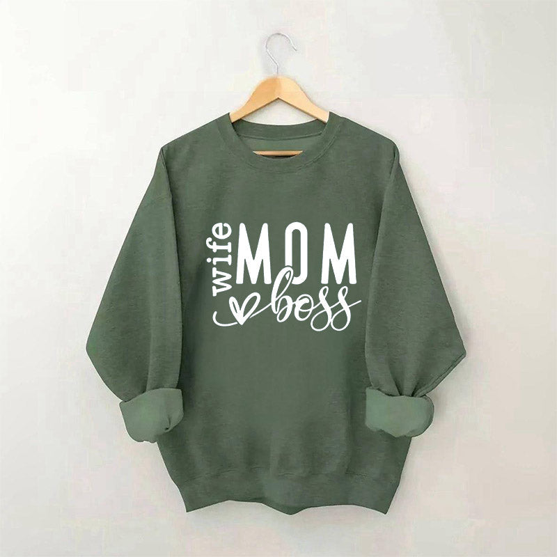 Mom Wife Boss Sweatshirt