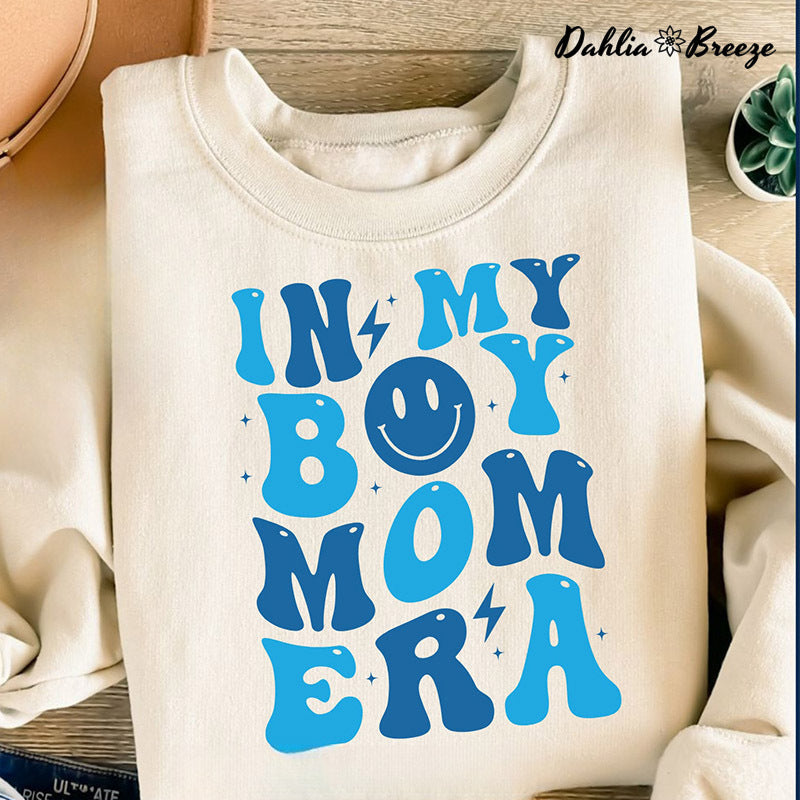 In My Boy Mom Era Funny Mom Sweatshirt