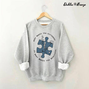 What Makes You Different Autism Awareness Sweatshirt