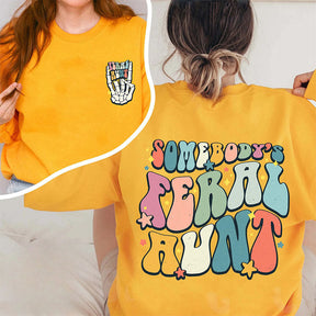 Somebody's Feral Aunt Crewneck Sweatshirt