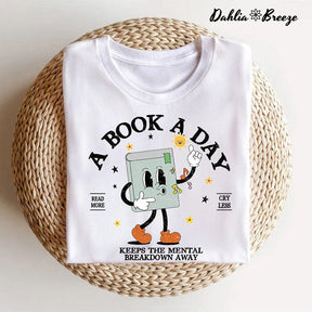 T-shirt Un livre par jour, livre de lecture