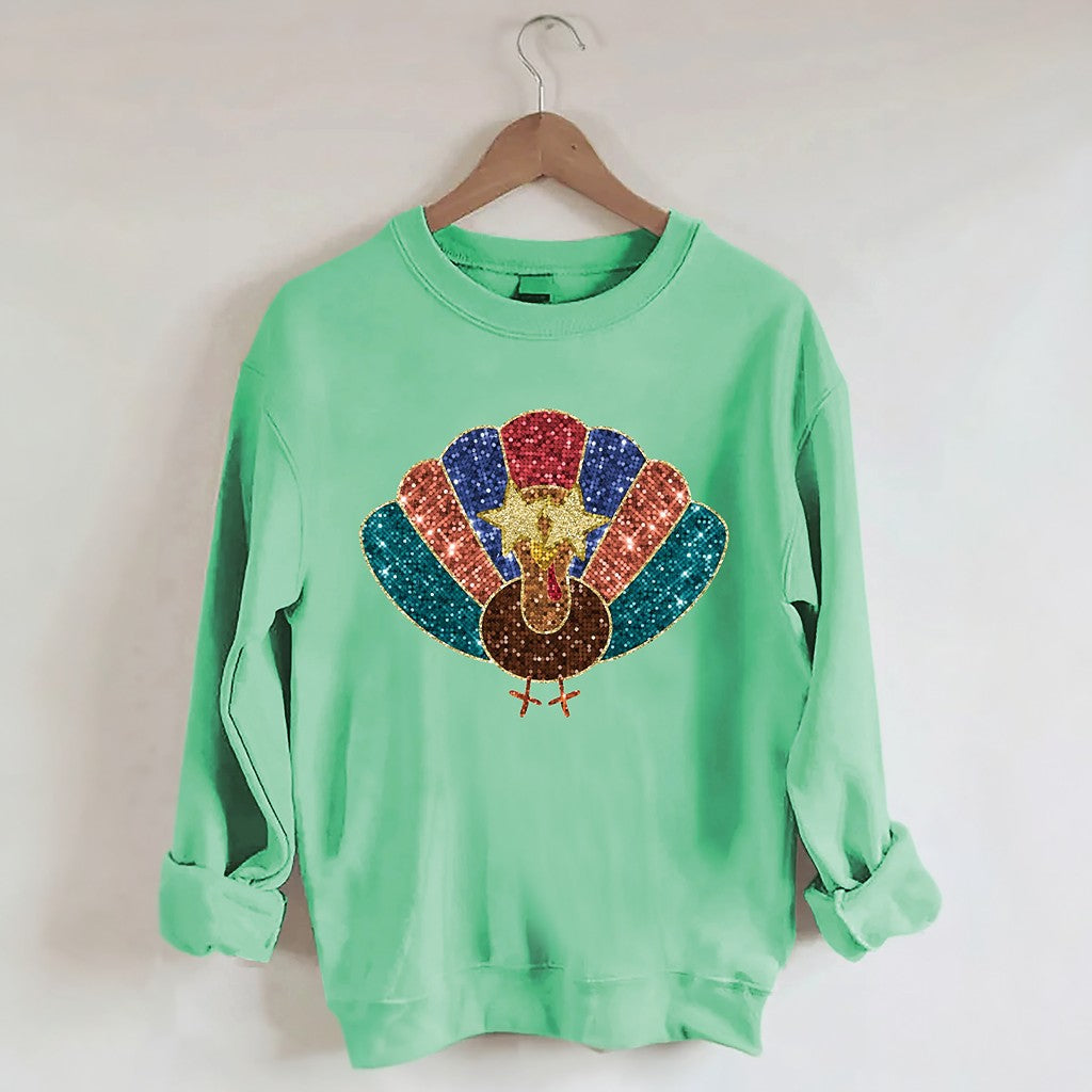 Thanksgiving Turkey Vintage Fall Sweatshirt