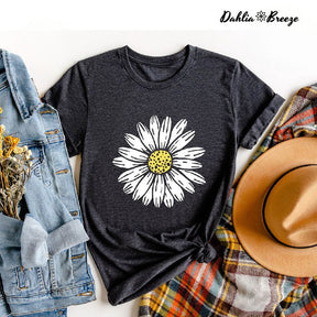 T-shirt Boho Daisy Fleurs Sauvages