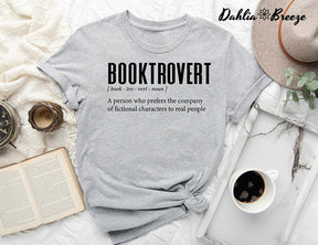 Booktrovert Definition Bookish T-shirt