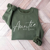 Rundhals-Sweatshirt mit Tante-Buchstaben-Print