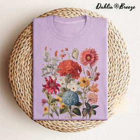 Boho Wildflowers Cottagecore T-shirt