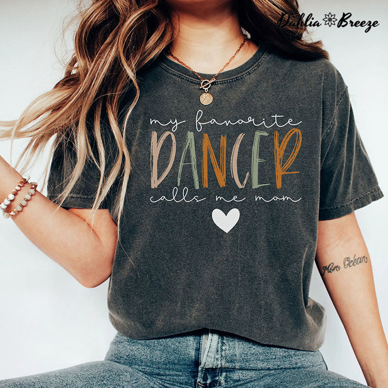 T-shirt imprimé lettre Dance Mom