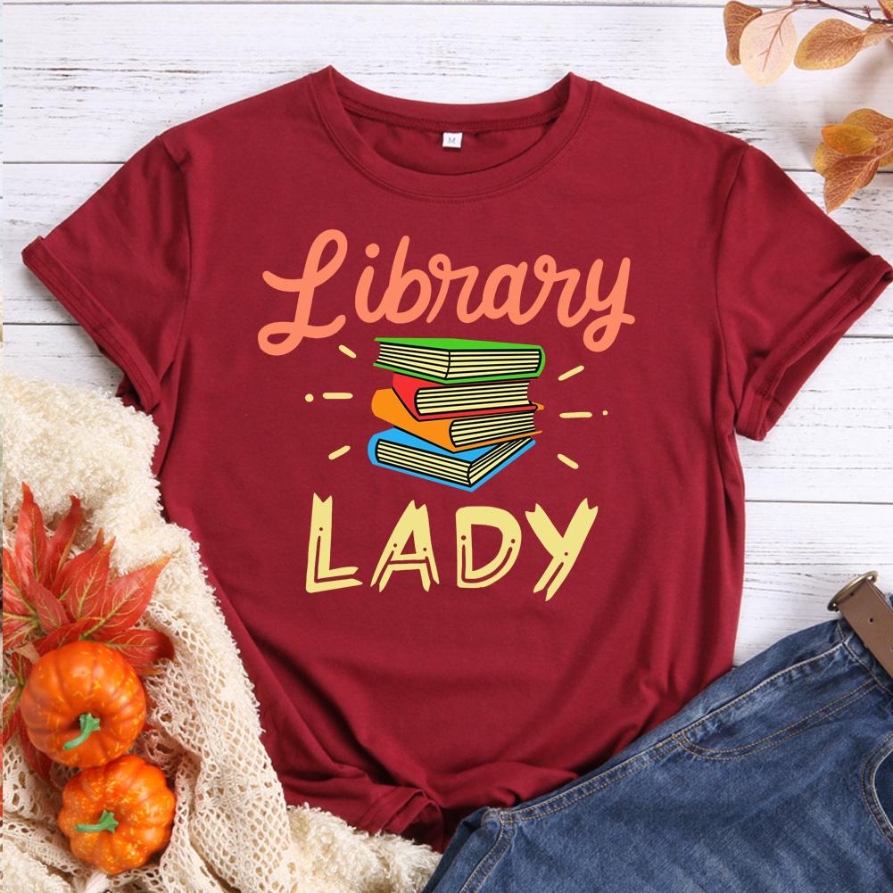 Bibliothèque Lady Book Lovers T-shirt col rond