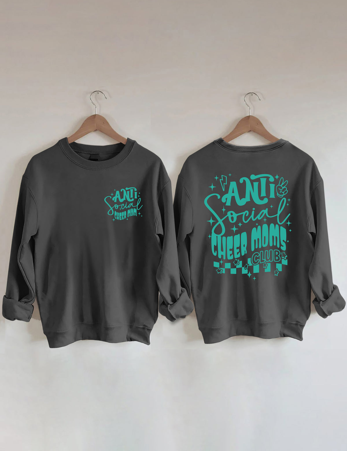 Sweat-shirt antisocial Cheer Moms Club