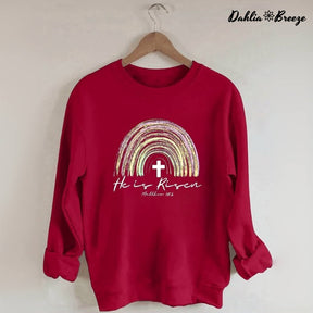 He Is Risen Printed Cute Sweatshirt