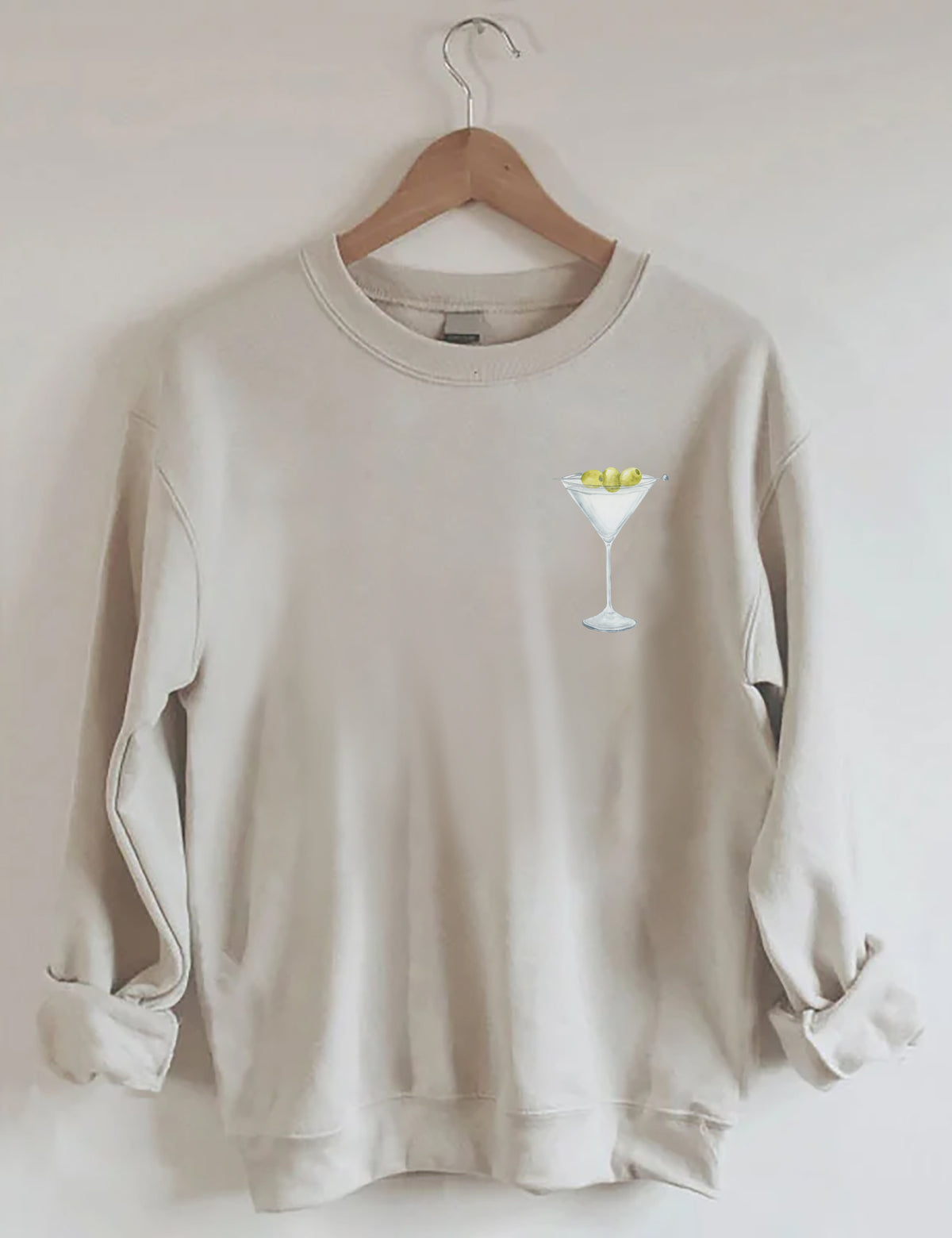 Schmutziges Martini-Sweatshirt