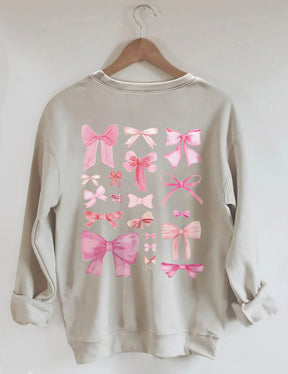 Pink Bow Cute Sweatshirt