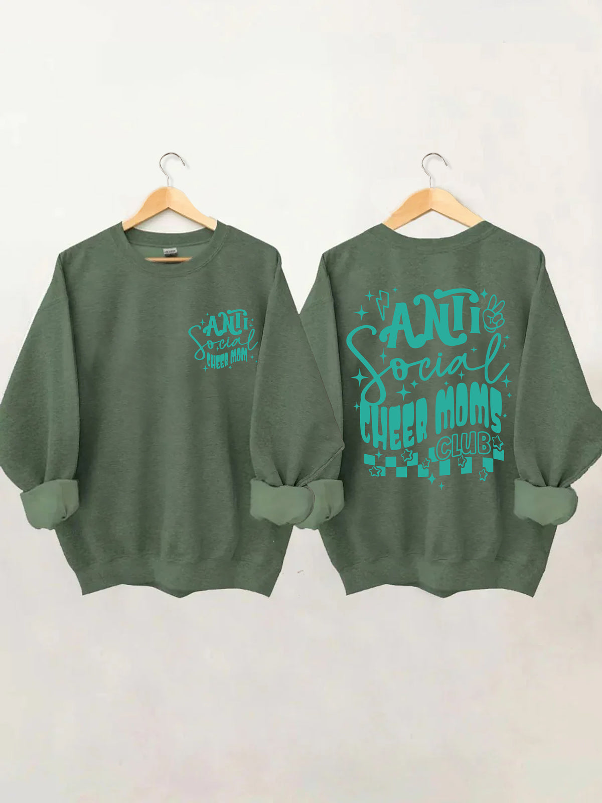 Sweat-shirt antisocial Cheer Moms Club