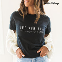 The Mom Era Letter Print T-shirt