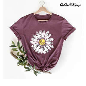 T-shirt Boho Daisy Fleurs Sauvages