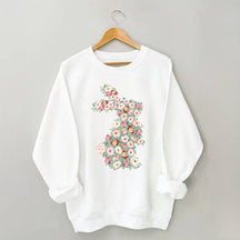 Floral Rabbit Sweatshirt