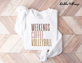 Weekend Coffee Volleyball Sweatshirt