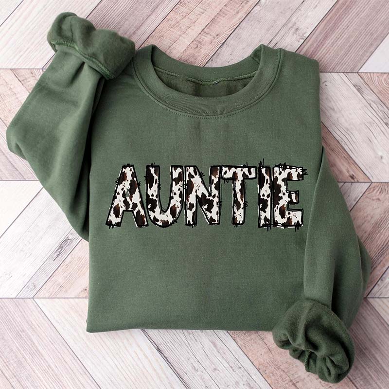 Buffalo Plaid Tante Print Sweatshirt