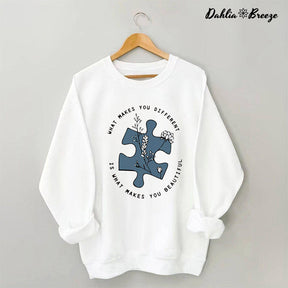 What Makes You Different Autism Awareness Sweatshirt