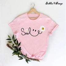 Daisy Flower Smile Face T-shirt