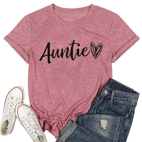 Cute Aunt Love Heart T-shirt